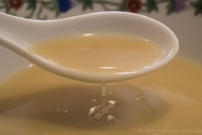 江山楼の王さんの特上ちゃんぽんのスープ