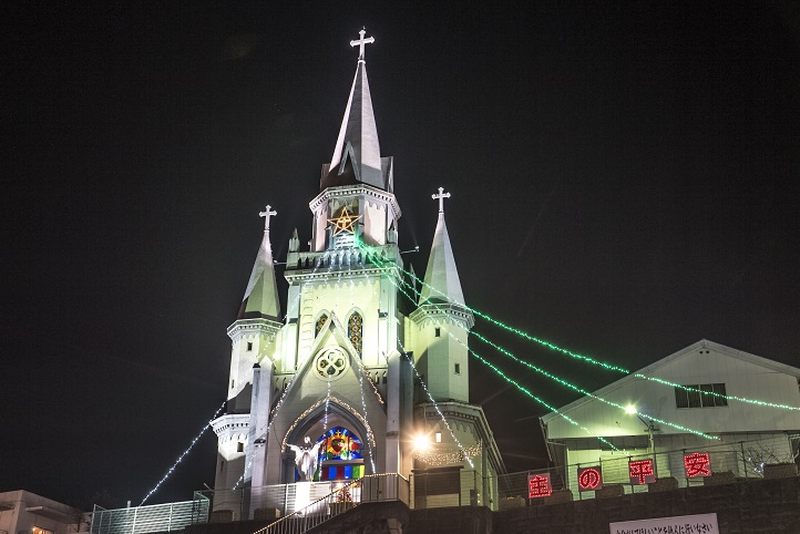 三浦町教会のイルミネーション【光のカーテンを纏った大聖堂】点灯期間は？