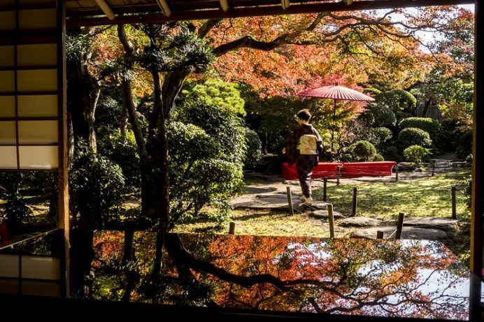 心田庵の紅葉(長崎市片淵2丁目)