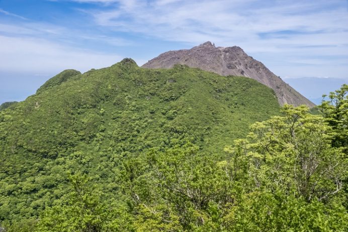 雲仙岳登山道（長崎県島原半島）、妙見岳、山頂展望台からの絶景