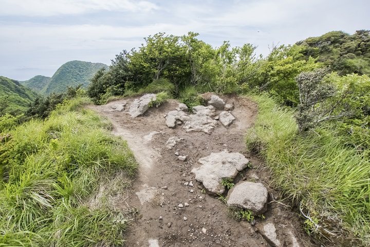 雲仙岳登山道（長崎県島原半島）、立岩の峰展望所