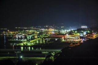 「三京南公園の夜景」(長崎市三重地区)【外海の夕日鑑賞帰りにどうぞ】