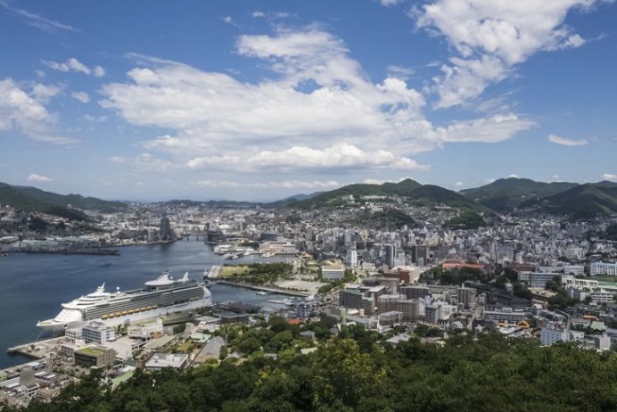 鍋冠山公園展望台からの長崎の絶景