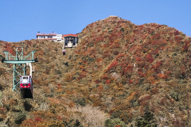 雲仙岳・仁田峠(長崎県島原半島)の紅葉