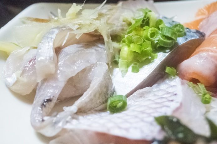 寿司・割烹 かつら（長崎市桜馬場、新大工地区）の刺身定食