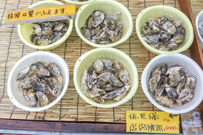 深山水産（長崎県諫早市高来町）カキ焼き、かき焼き、牡蠣焼き