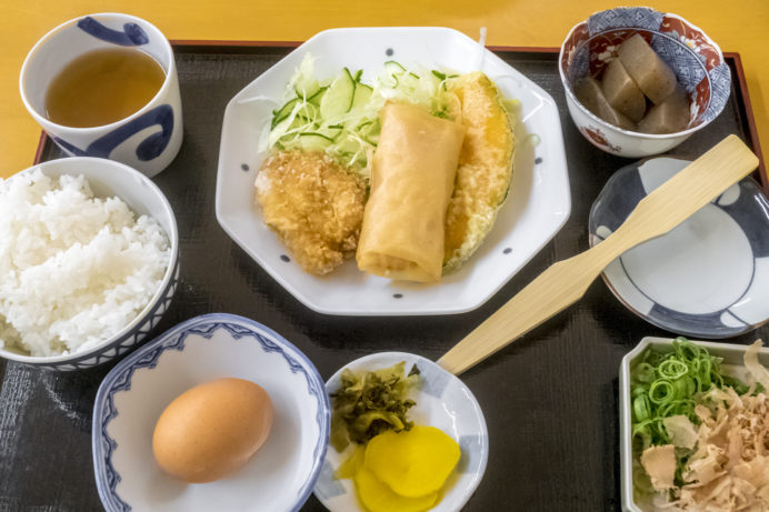 おっどん亭（中本製麺）、五島市福江島、日替わり定食