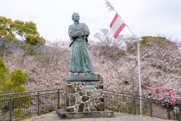 風頭公園（長崎市伊良林）での桜の花見