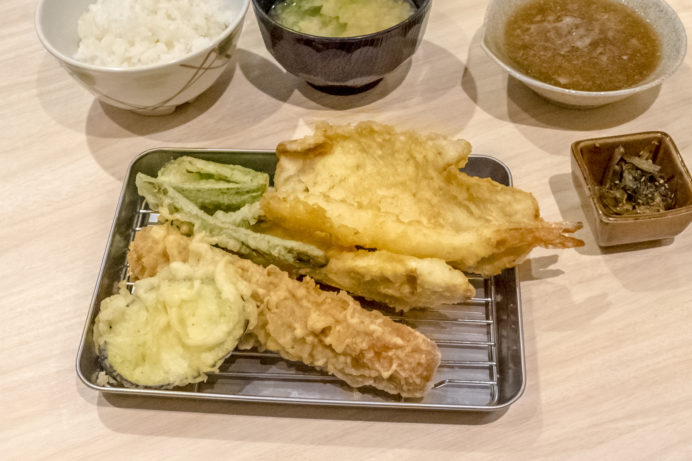 天ぷらくわ田（長崎市茂里町ココウォーク）、くわ田定食
