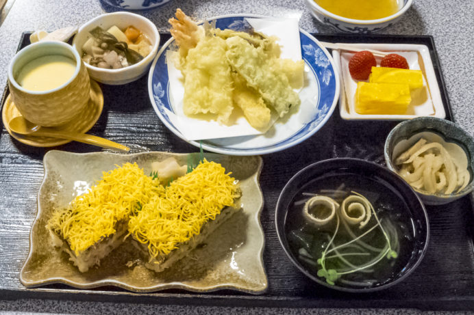 大村角ずしやまと（大村市本町）、天ぷら定食