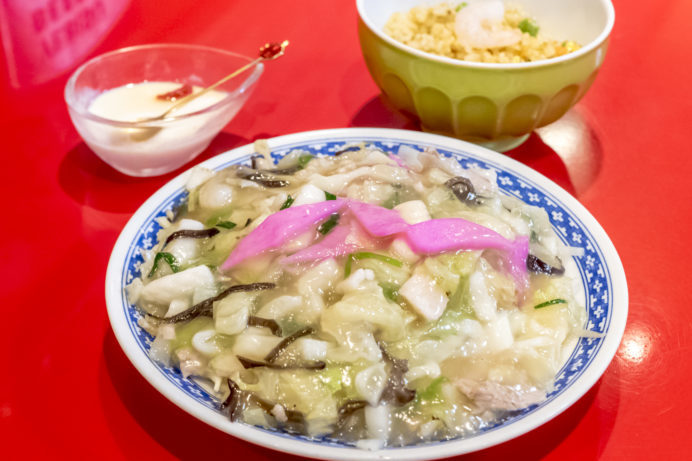 中国料理 王鶴（長崎新地中華街）、皿うどん定食