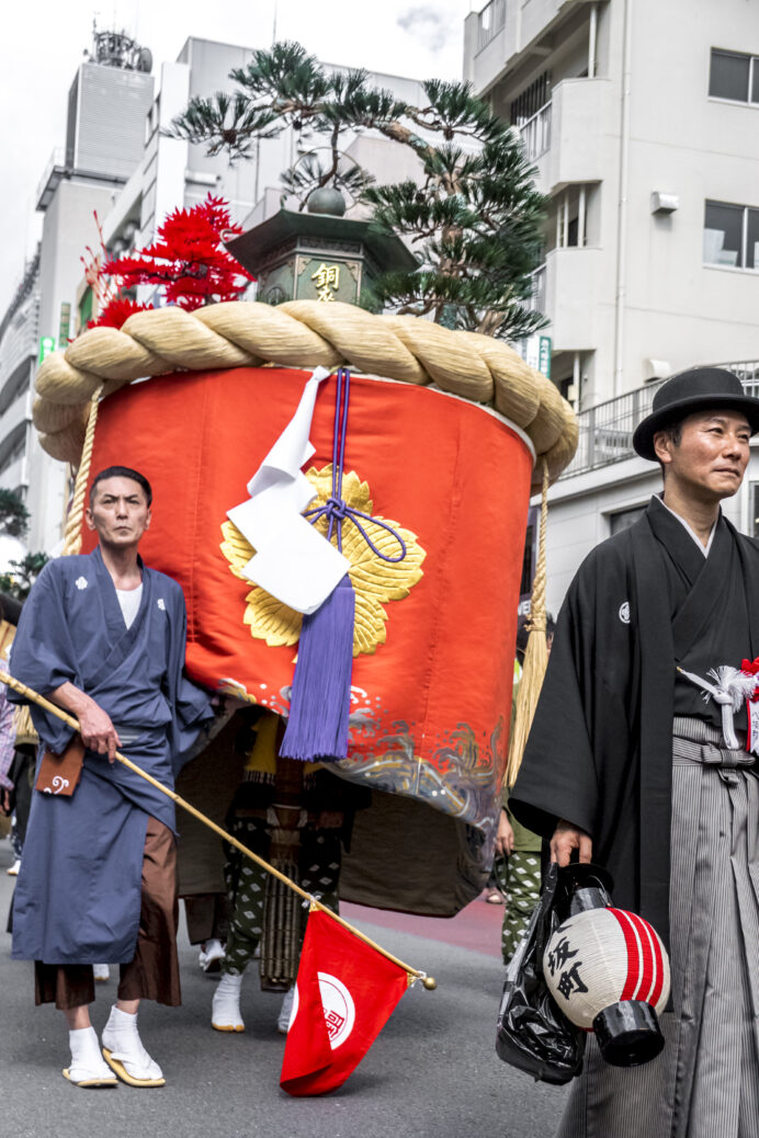 長崎くんち、傘鉾パレード 、お下りの行列、2017