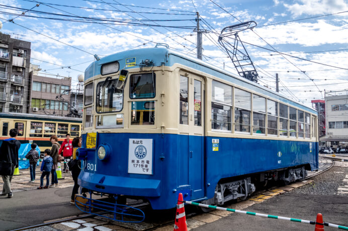 ながさき路面電車まつり2014（長崎市、長崎電鉄浦上車庫）、元熊本市電171号車